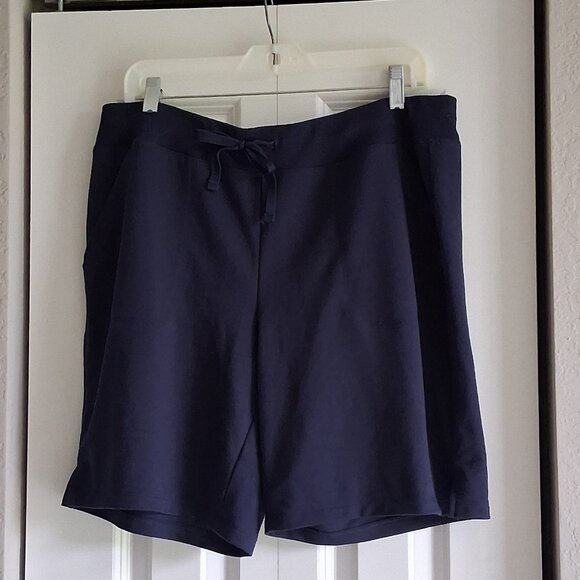 2 Pairs of Athletic Works Cotton/Poly Blend Workout Shorts Women's Size 12/14 - Picture 9 of 16